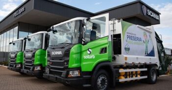 Caminhões a gás Scania farão coleta de lixo em Campo Grande